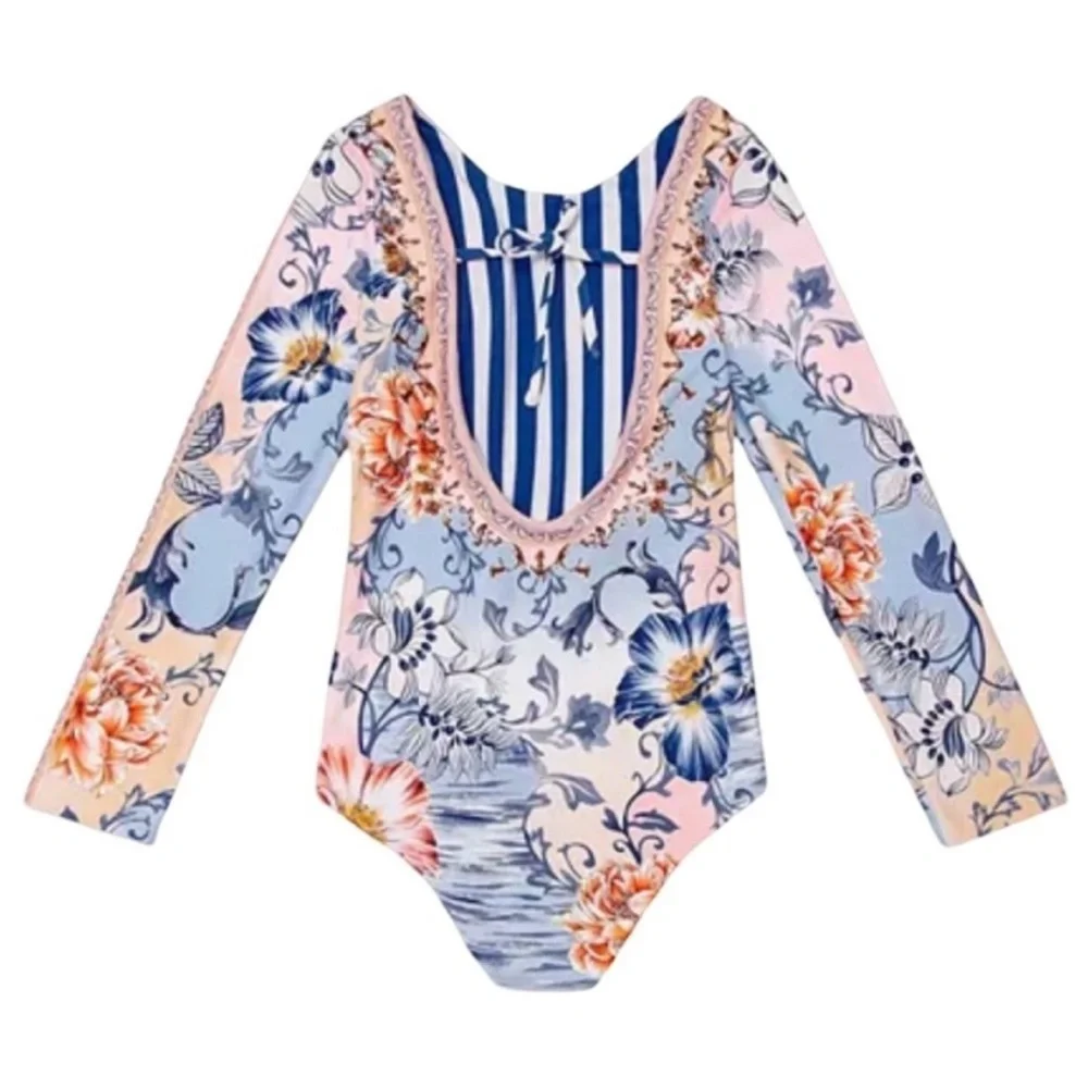 AGUA BENDITA GIRLS HONEY KAI LONG SLEEVES ONE PEICE SWIMSUIT